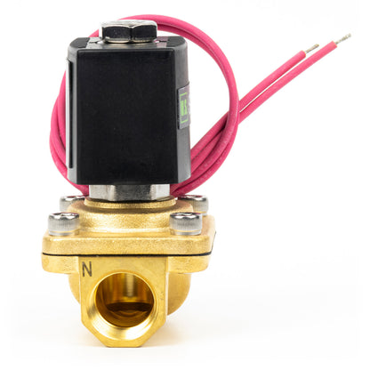 Válvula solenoide de 1/2" - Latón 110 V CA Normalmente cerrada con sello de Viton