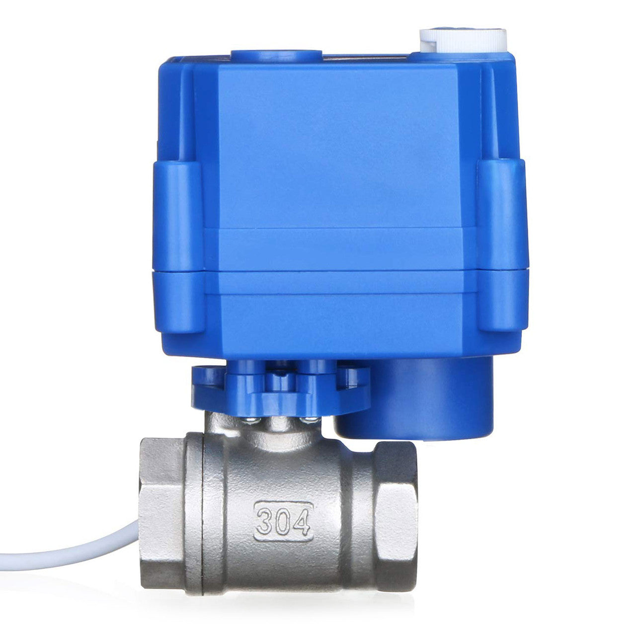 Motorized Ball Valve- 1/4" Stainless Steel Electrical Ball Valve with Manual Function, Full Port, 9-24V AC/DC and 3 Wire Setup by U.S. Solid