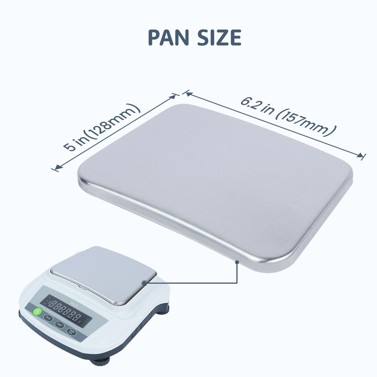 U.S. Solid Precision Balance 0.01 g x 3 kg/6.6 lbs, Multi-Functions