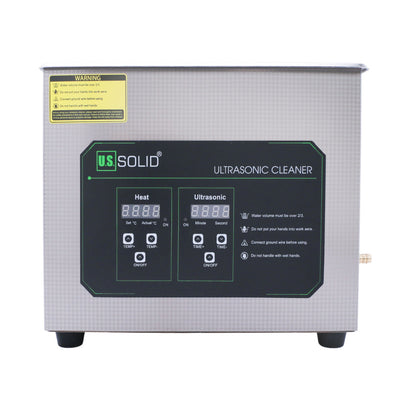 U.S. Solid 6.5 L Ultrasonic Cleaner, 40 KHz Stainless Steel Ultrasonic Cleaning Machine with Digital Timer and Heater