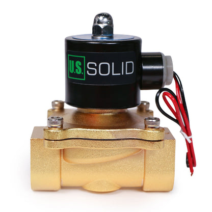 Válvula solenoide sólida estadounidense: válvula solenoide de 1” de aleación de zinc de 24 V CA, sello NBR