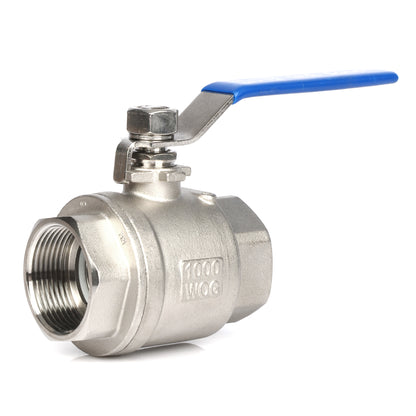 Σφαιρική βαλβίδα 1-1/4" - Θηλυκή σφαιρική βαλβίδα από ανοξείδωτο χάλυβα 304, πλήρους θύρας
