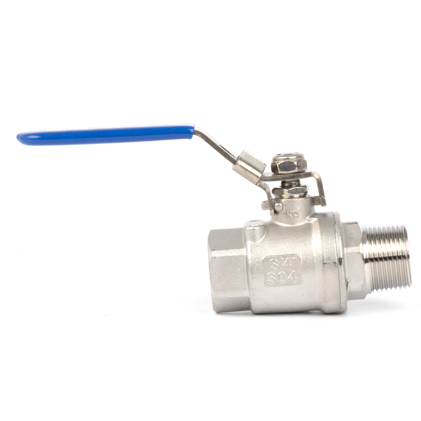 3/4" Ball Valve – Male x Female 304 Stainless Steel Heavy Duty, 1000WOG, Full Port with Anti-Misoperation Lock