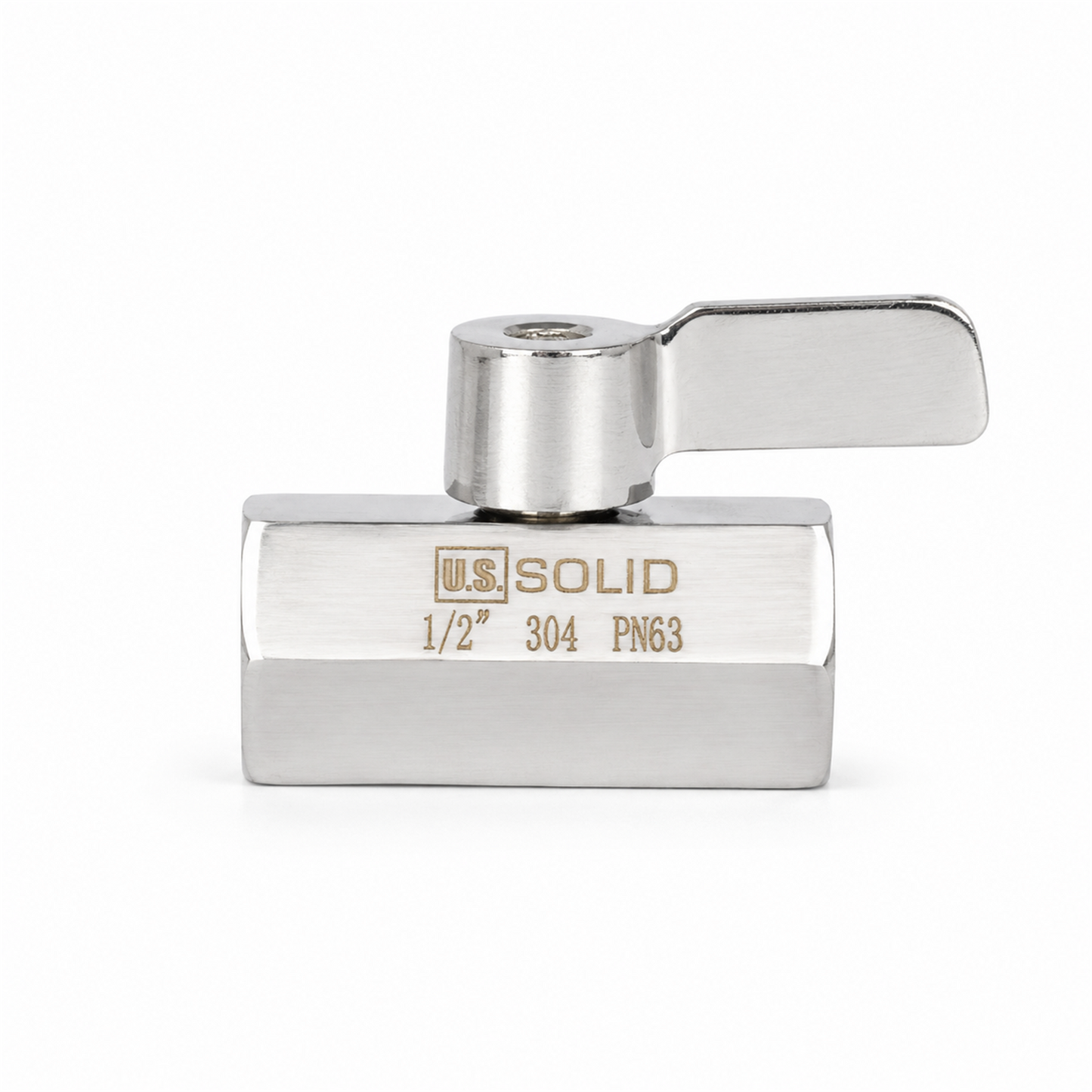 1/2" Mini Ball Valve 304 Stainless Steel Female Thread 2PCS