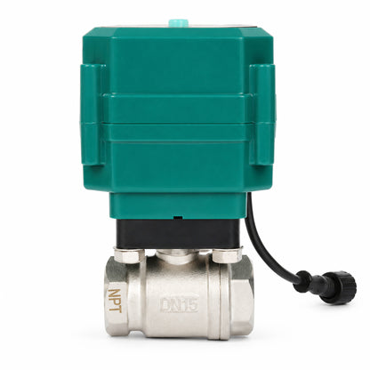 WiFi Smart vattenläckagedetektering och skyddssystem - 1/2" Smart motoriserad kulventil i rostfritt stål med 3 WiFi-sensorer
