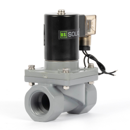 Korozyona Dayanıklı Solenoid Vana - 1" CPVC, 12V DC, Normalde Kapalı, VITON Conta