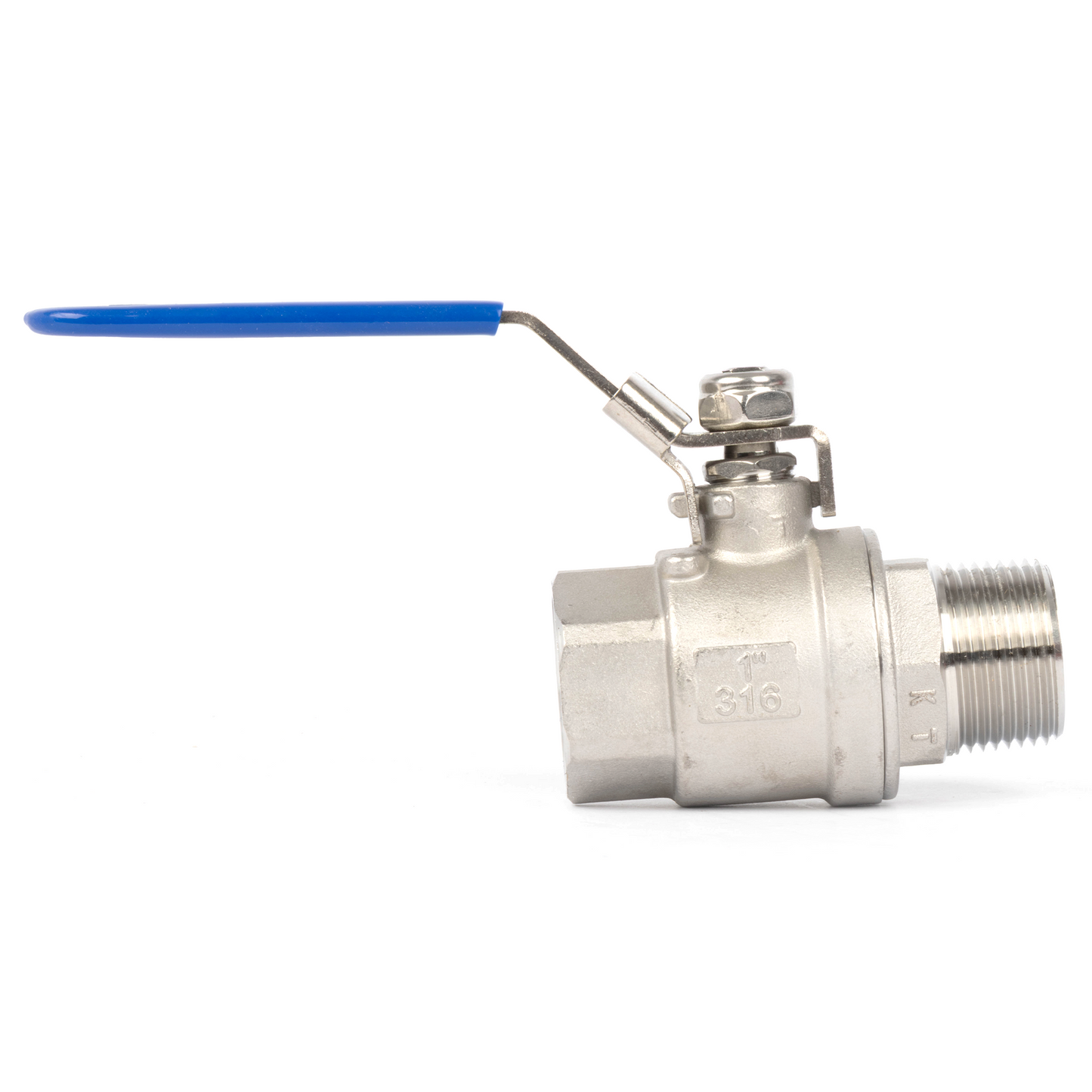 1" Ball Valve – Male x Female 316 Stainless Steel Heavy Duty, 1000WOG, Full Port with Anti-Misoperation Lock