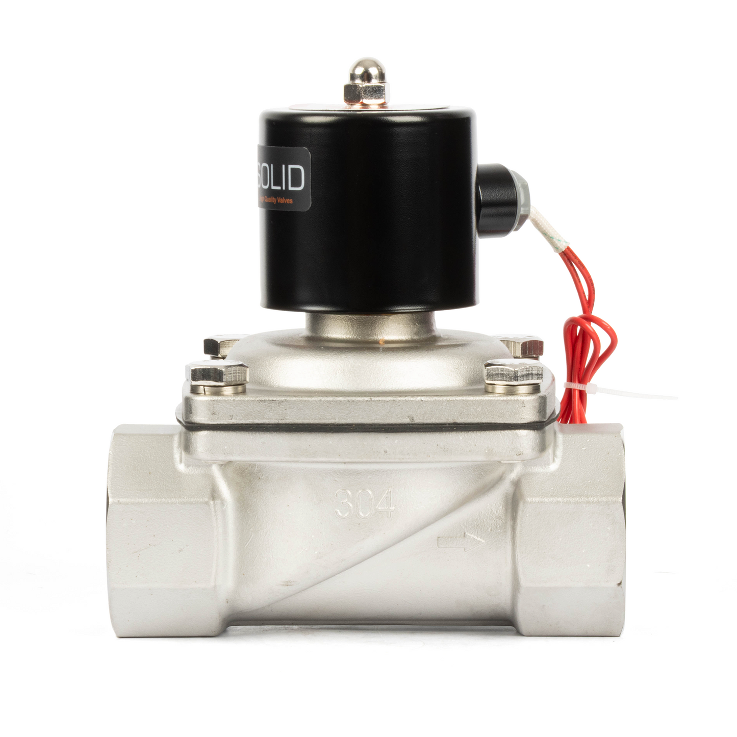 Stainless Steel Solenoid Valve 2" - 110V AC Smart Wi-Fi APP-Controlled Normally Closed