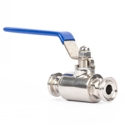 1/2" Tri Clamp Ball Valve 304 Stainless Steel (1/2" Tube OD) with 2 Silicone Gaskets