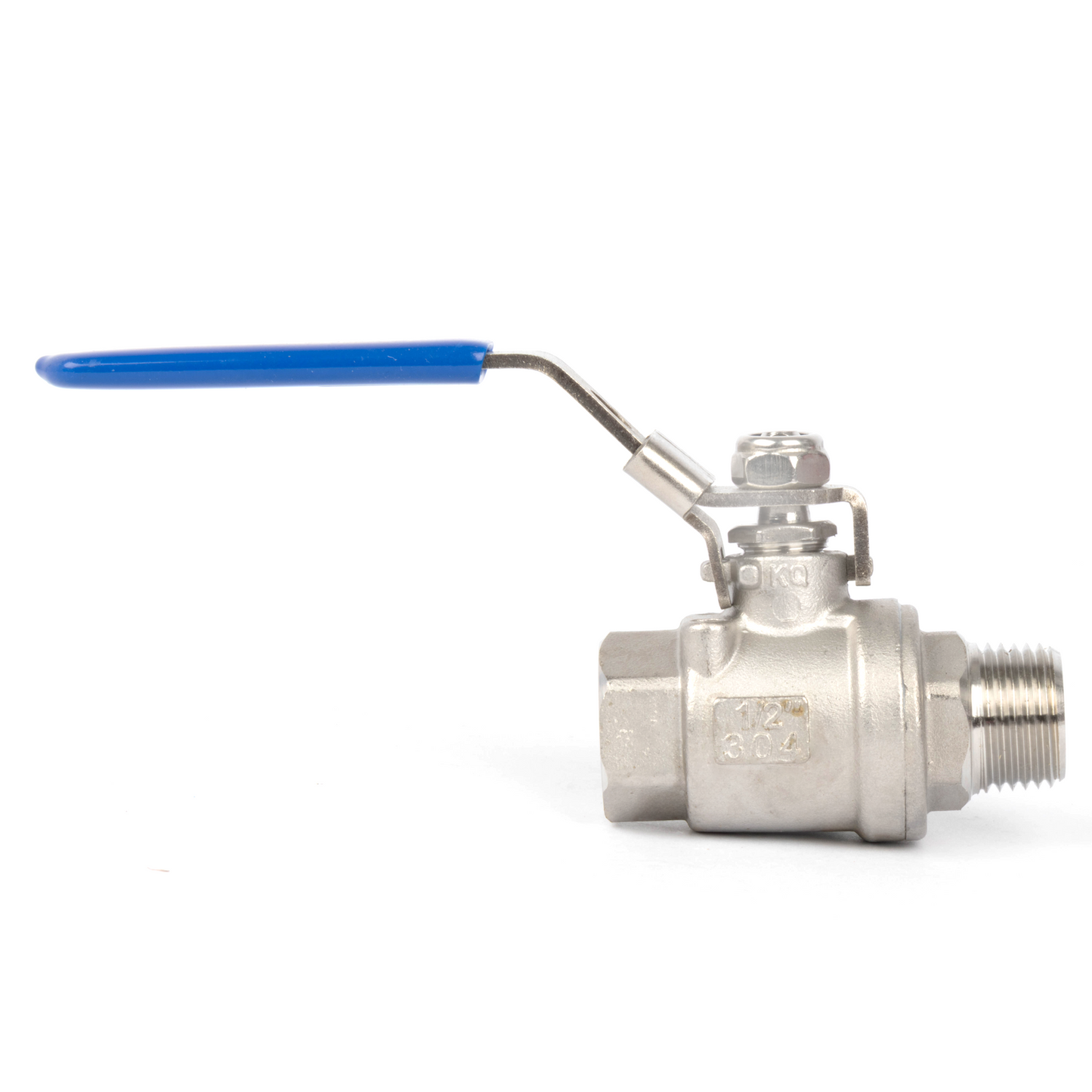 1/2" Ball Valve – Male x Female 304 Stainless Steel Heavy Duty, 1000WOG, Full Port with Anti-Misoperation Lock