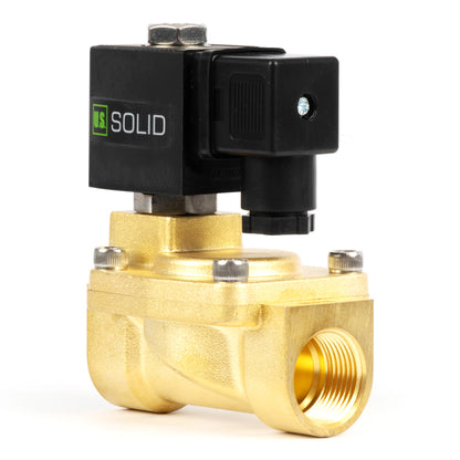 3/4" messing magneetventiel - 110V / 220V AC, normaal gesloten, 4,4-232 PSI, VITON-afdichting