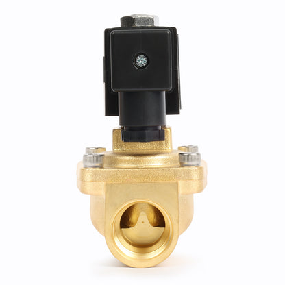 3/4" Brass  Solenoid Valve - 24V AC, Normally Closed, 4.4-232 PSI, VITON Seal