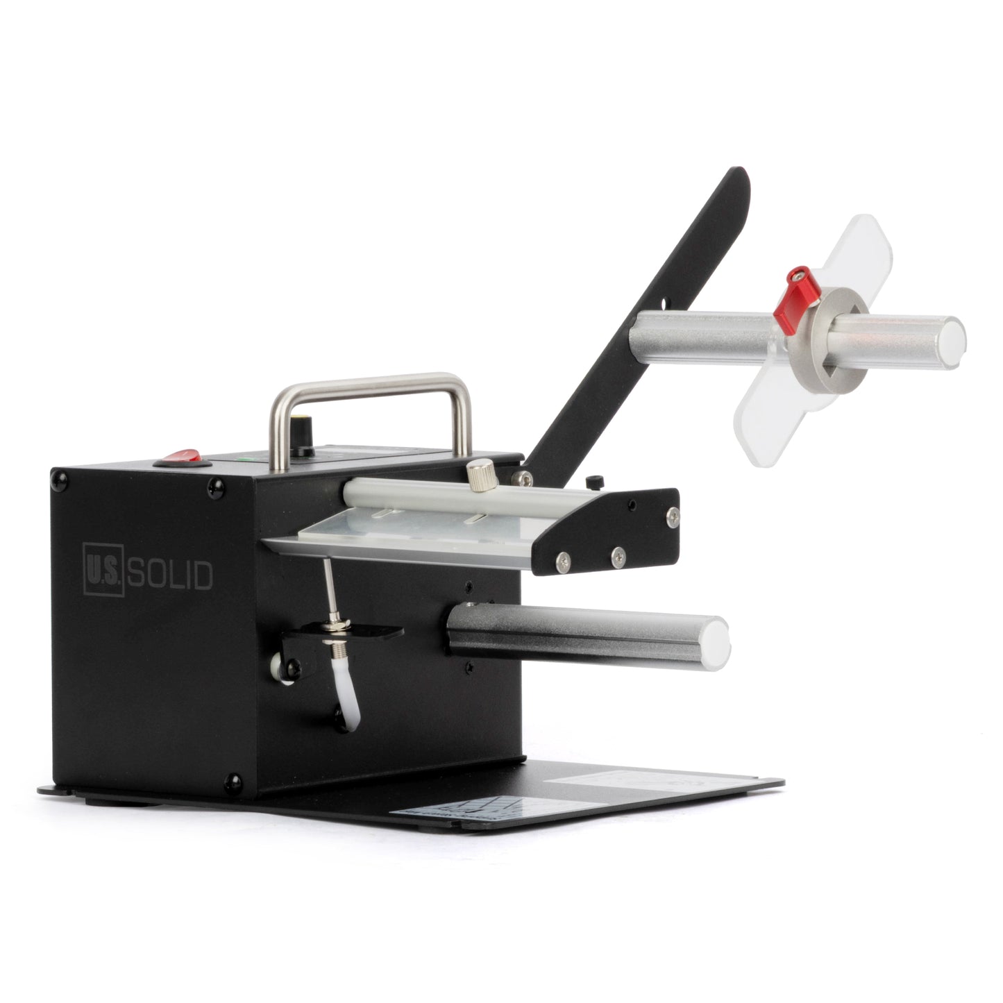Automatische labeldispenser – 0-9999 teller, hoge snelheid voor transparante en ondoorzichtige stickerrollen van 12,4 cm breed