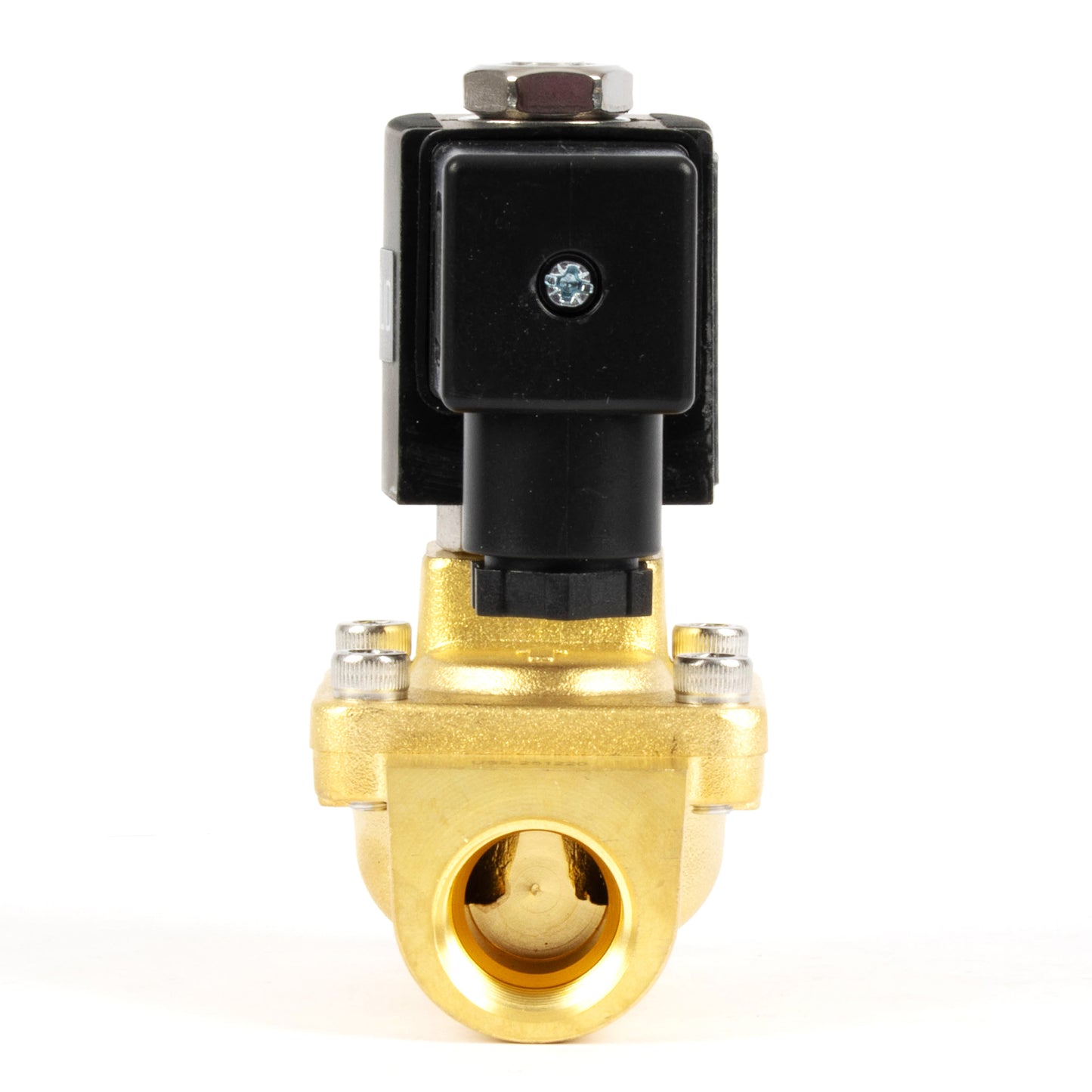 Ηλεκτρομαγνητική βαλβίδα ορείχαλκου 1/2" - 110V / 220V AC, Κανονικά κλειστή, 4,4-232 PSI, Σφραγίδα VITON