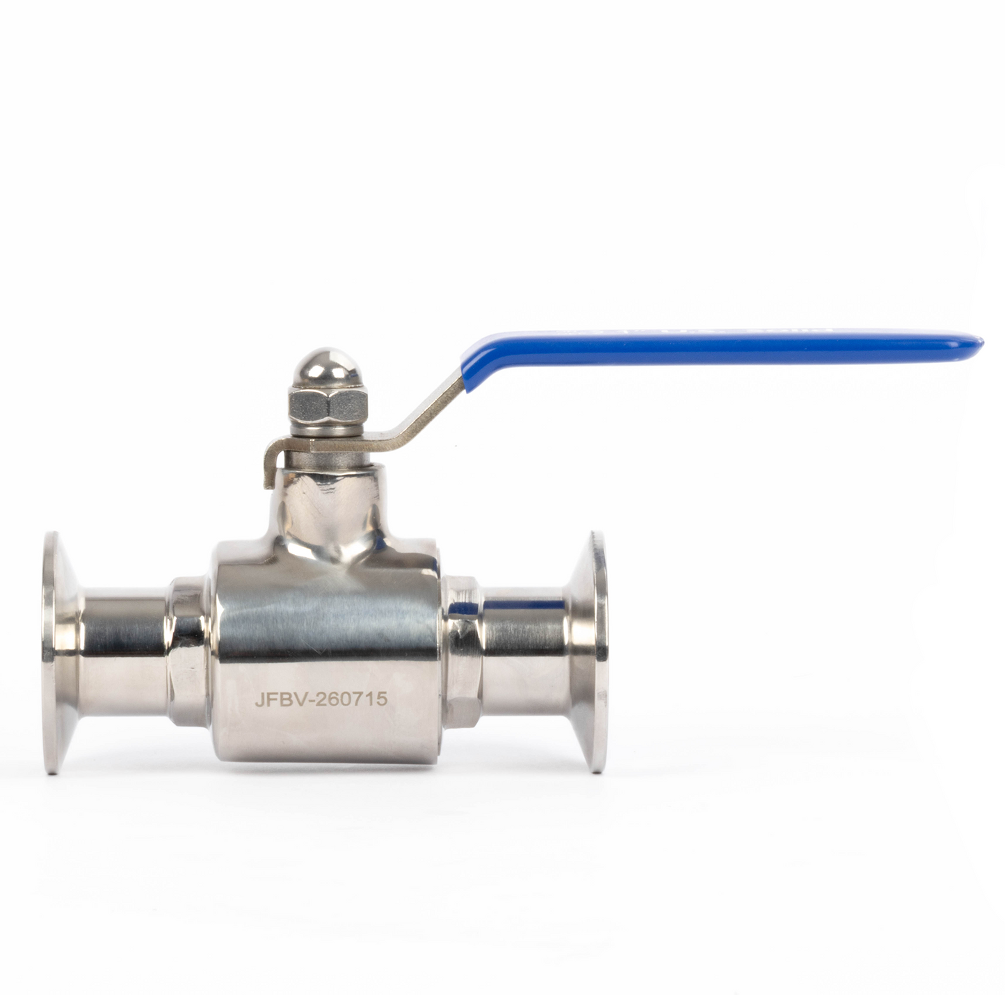 1-1/2" Tri Clamp Ball Valve 304 Stainless Steel (1" Tube OD) with 2 Silicone Gaskets