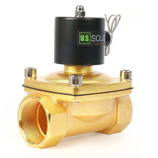 2" Zinc-Alloy Solenoid Valve - 24V DC , NBR Seal, Normally Closed