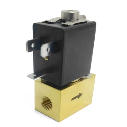 Direct Acting Proportional Solenoid Valve - 1/8" Brass, High Pressure Differential, 24V DC, Normally Closed, VITON Seal