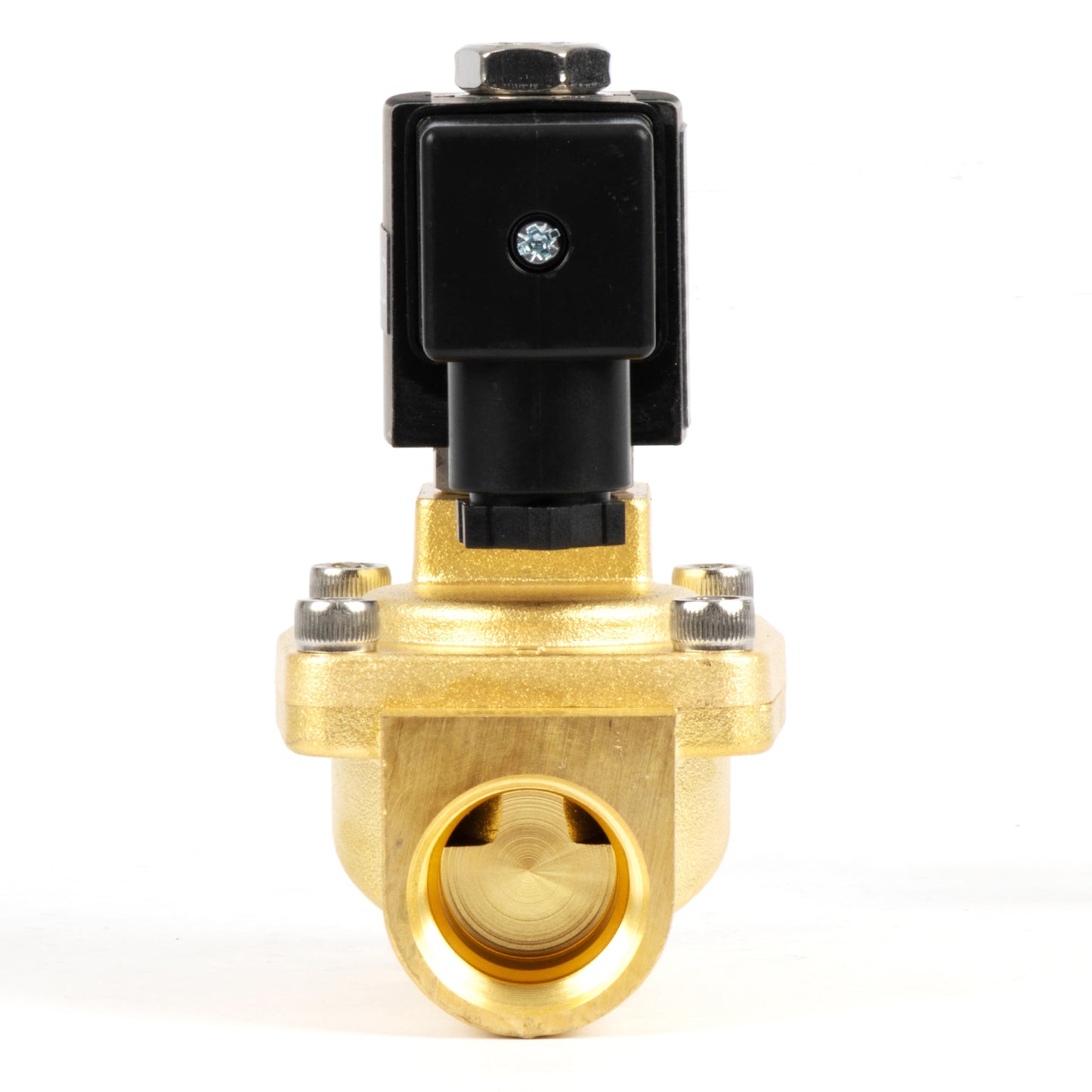 3/4" messing magneetventiel - 110V / 220V AC, normaal gesloten, 4,4-232 PSI, VITON-afdichting