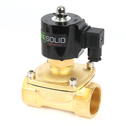 1-1/2"-Magnetventil – 110 V Wechselstrom, elektrisches Messing-Magnetventil, normalerweise offen, VITON-Dichtung