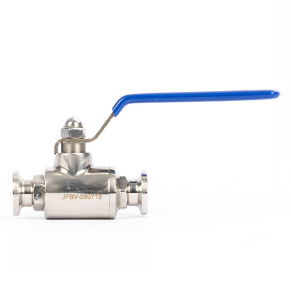 1/2" Tri Clamp Ball Valve 304 Stainless Steel (1/2" Tube OD) with 2 Silicone Gaskets