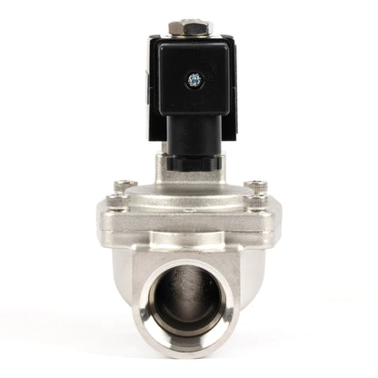 1" magnetventil i rustfrit stål - 24V DC, normalt lukket, 4,4-232 PSI, VITON-tætning