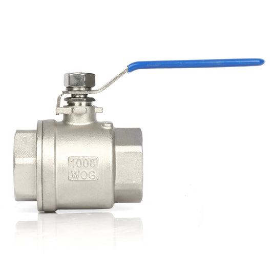 Válvula de bola de 1-1/4" - Válvula de bola hembra de acero inoxidable 316, paso total