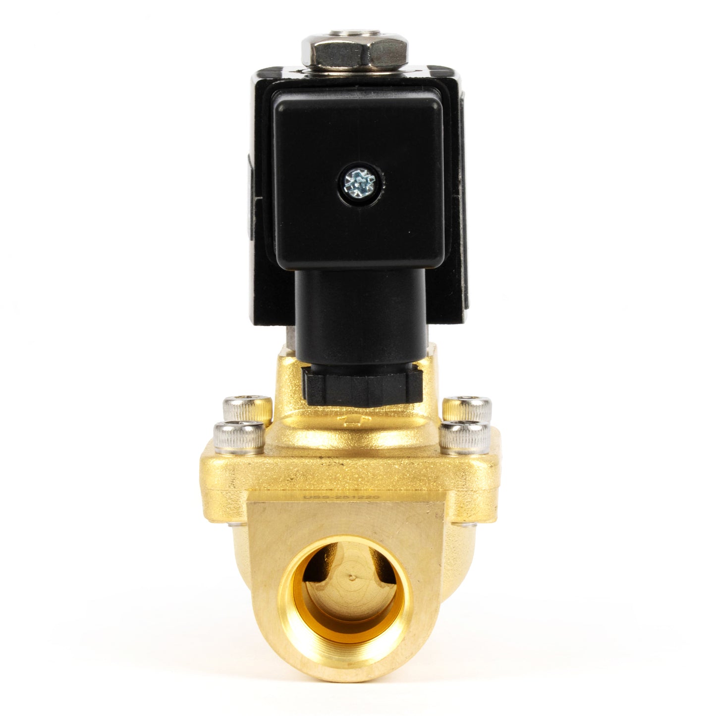Ηλεκτρομαγνητική βαλβίδα ορείχαλκου 1/2" - 12V DC, Κανονικά ανοιχτή, 4.4-232 PSI, Στεγανοποίηση VITON