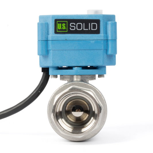 Katup Bola Bermotor Kuningan 1" - Katup Bola Listrik AC 110V, Pengembalian Otomatis, Normal Tertutup