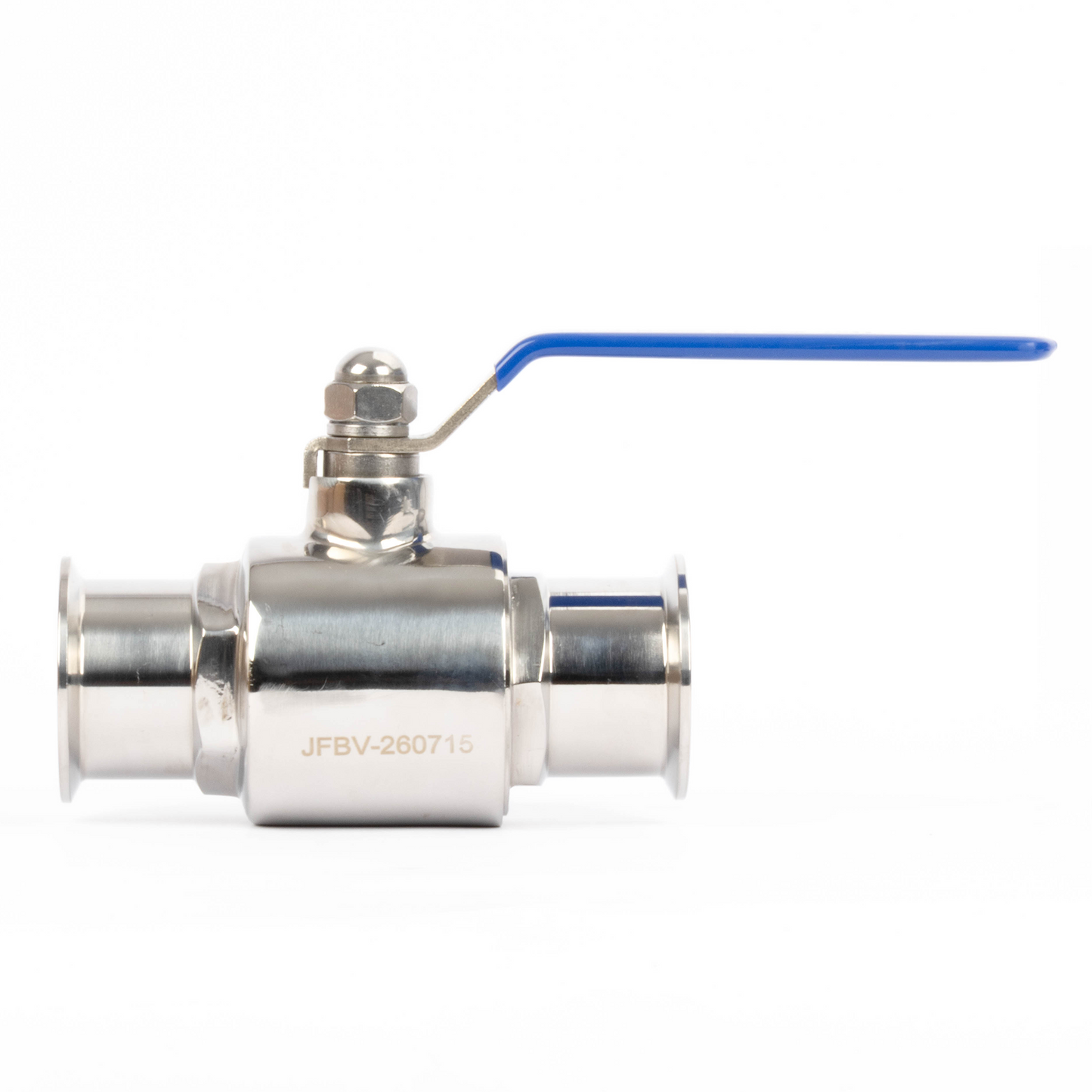 2" Tri Clamp Ball Valve 304 Stainless Steel (2" Tube OD) with 2 Silicone Gaskets