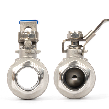 1" Ball Valve, Pack of 2 – Male x Female 304 Stainless Steel Heavy Duty, 1000WOG, Full Port with Anti-Misoperation Lock