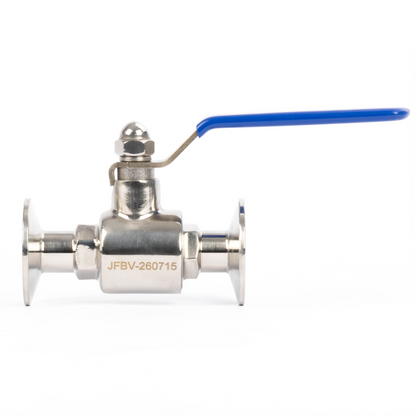 1-1/2" Tri Clamp Ball Valve 304 Stainless Steel (3/4" Tube OD) with 2 Silicone Gaskets