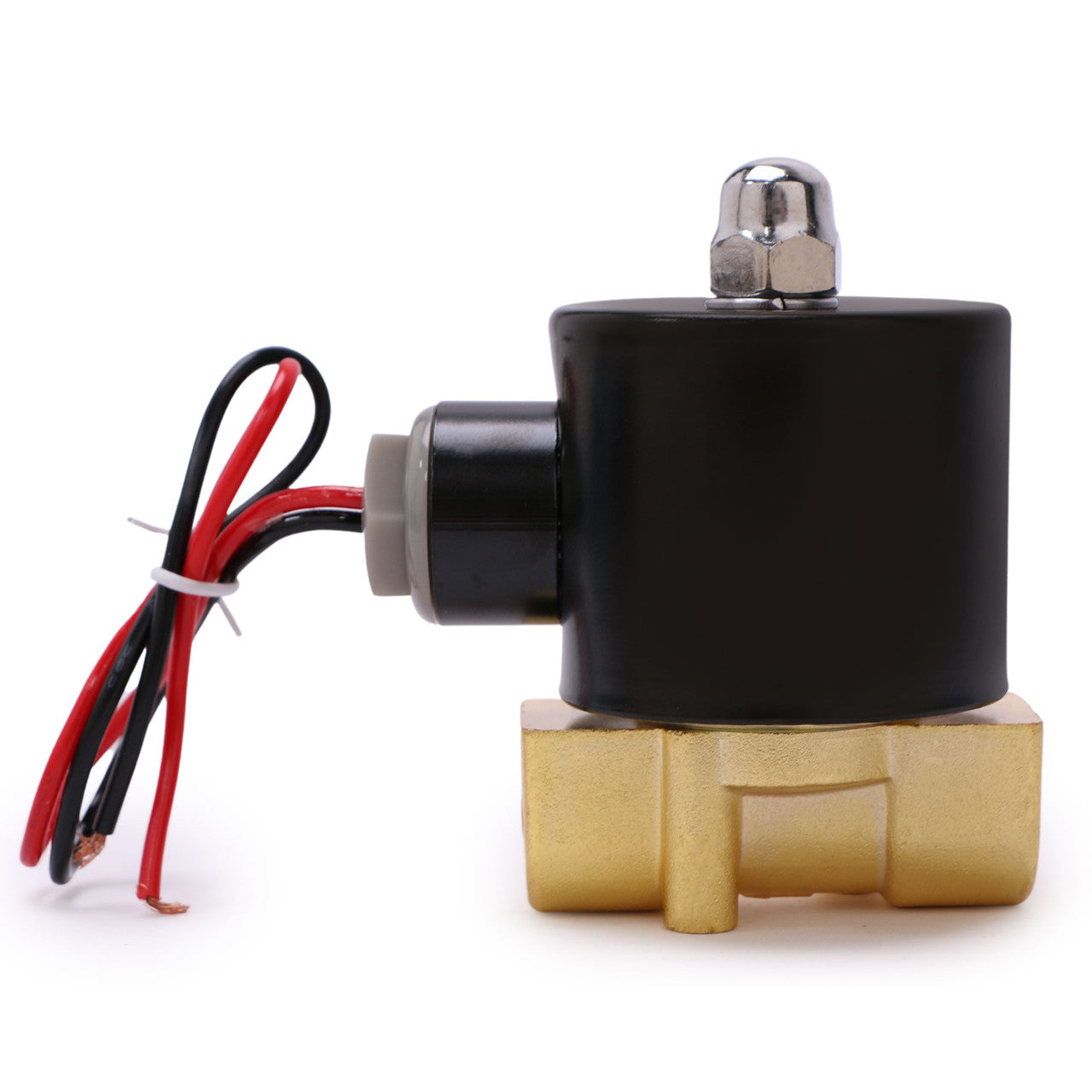 U.S. Solid Solenoid Valve - 3/8” Zinc-Alloy 12V DC Solenoid Valve, NBR Seal