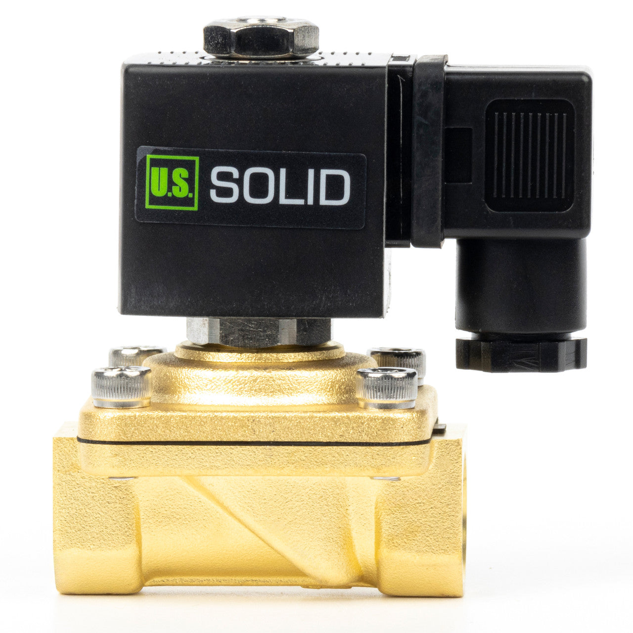 1/2" Solenoid Valve - Brass 12V DC Normally Closed with Viton Seal, Junction Box Type