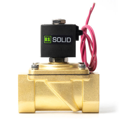 1-1/4" Solenoid Valve - Brass 110V AC Normally Closed with Viton Seal