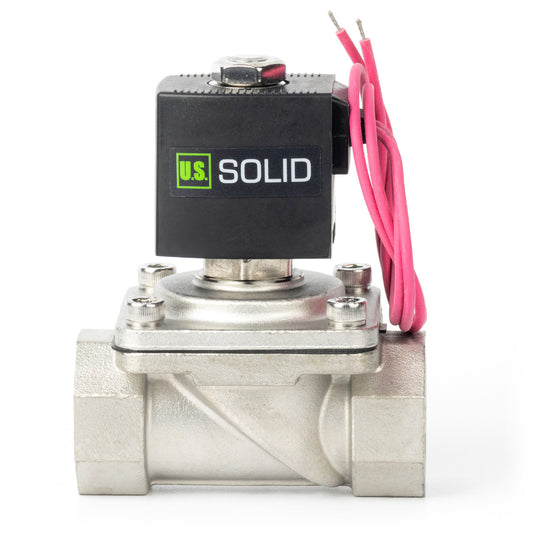 1" Solenoid Valve - Stainless Steel 110V AC Normally Closed with Viton Seal