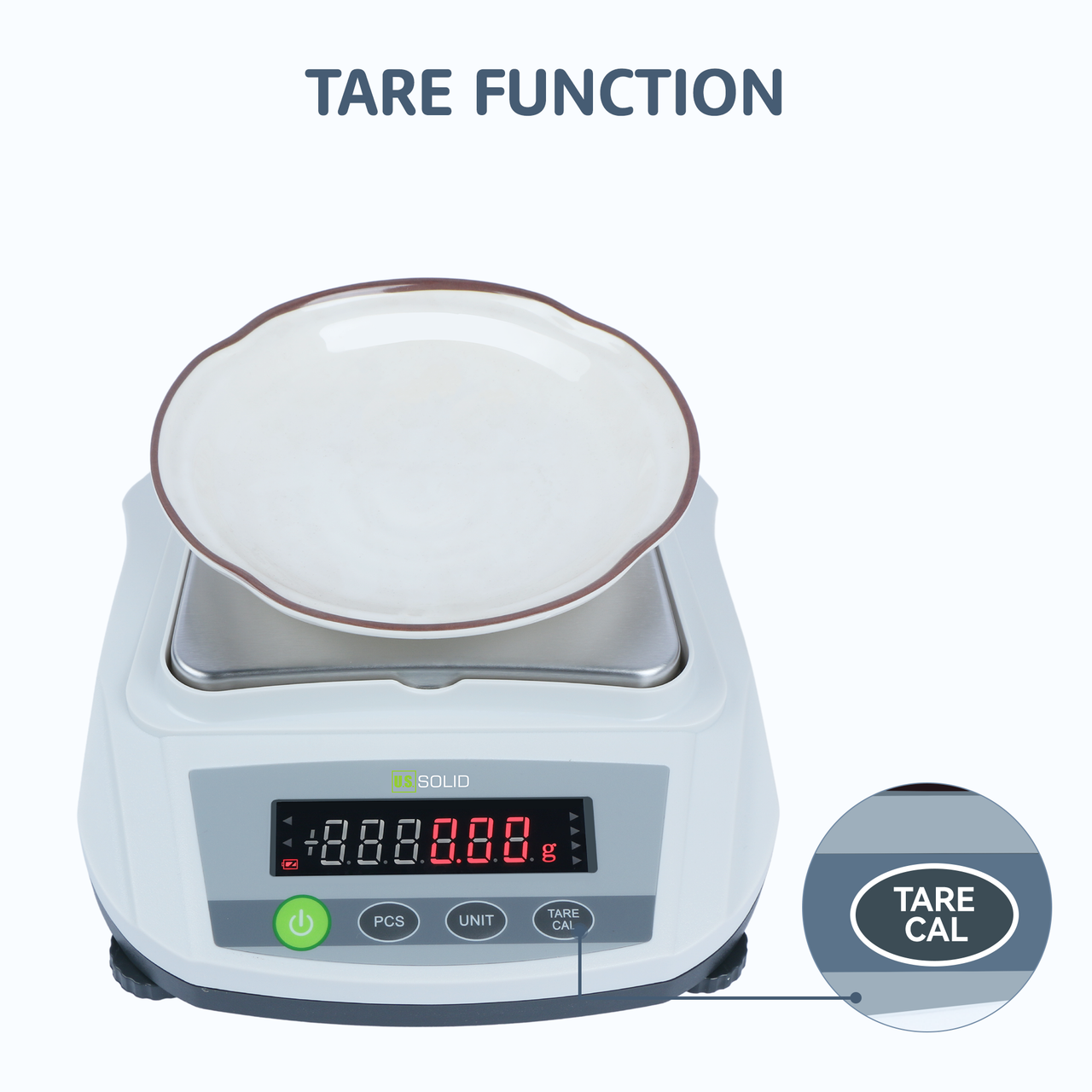 U.S. Solid Precision Balance 0.01 g x 3 kg/6.6 lbs, Multi-Functions