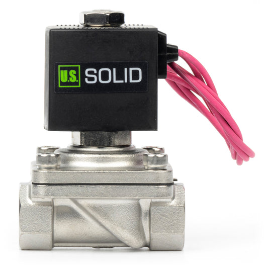 1/2" Solenoid Valve - Stainless Steel 110V AC Normally Closed with Viton Seal