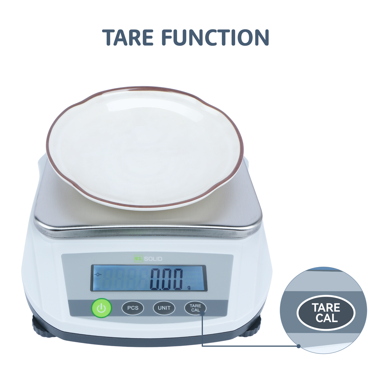 U.S. Solid Precision Balance 0.01 g x 5 kg/11 lbs, High Capacity