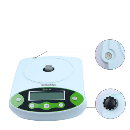 U.S. Solid Electronic Precision Balance Digital Lab Scale 15 kg x 0.1 g, AC/DC Power Ways