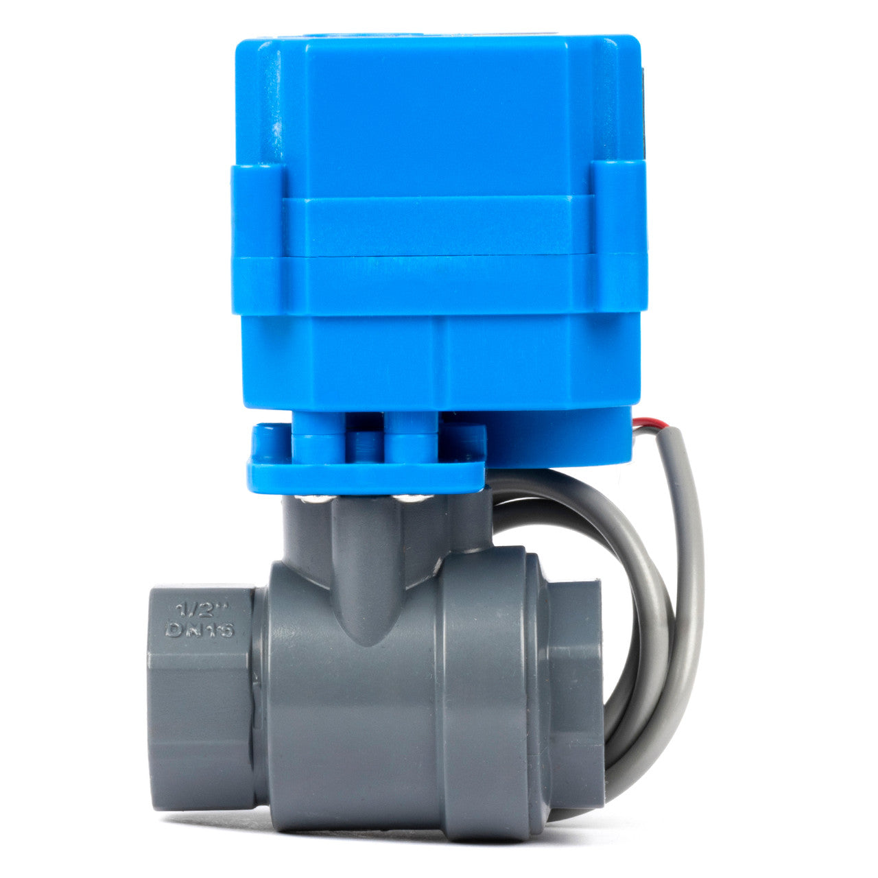 1/2" UPVC Motorized Ball Valve - 110V AC Plastic Electrical Ball Valve with Full Port, 2 Wire Auto Return, Normally Closed