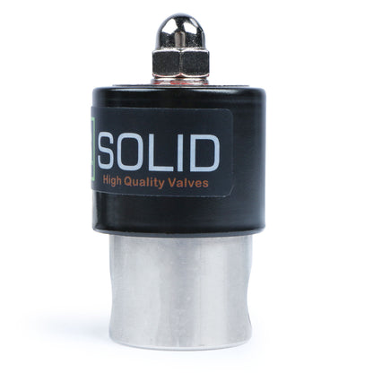 Válvula solenoide inteligente de 1/4”: válvula solenoide de acero inoxidable controlada por aplicación WiFi, 110 V CA, sello de Viton