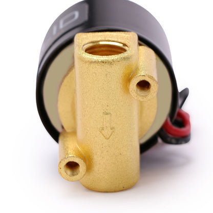 Válvula solenoide sólida estadounidense: válvula solenoide de aleación de zinc de 1/4", 24 V CA, sello NBR