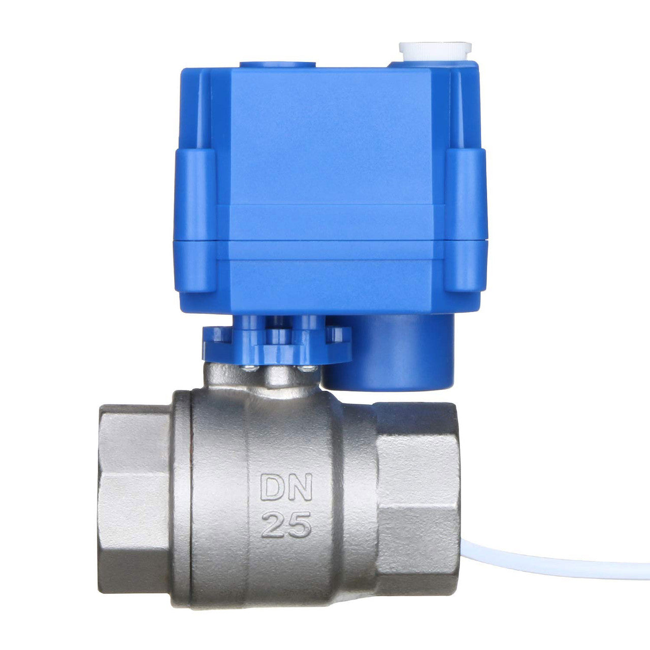 Motorized Ball Valve- 1" Stainless Steel Electrical Ball Valve with Manual Function, Full Port, 9-24V AC/DC and 3 Wire Setup by U.S. Solid