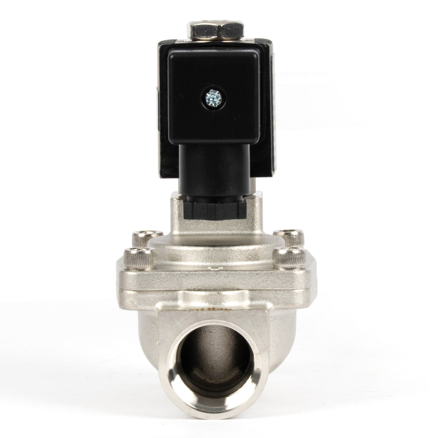 3/4" roestvrijstalen magneetventiel - 24V AC, normaal gesloten, 4,4-232 PSI, VITON-afdichting