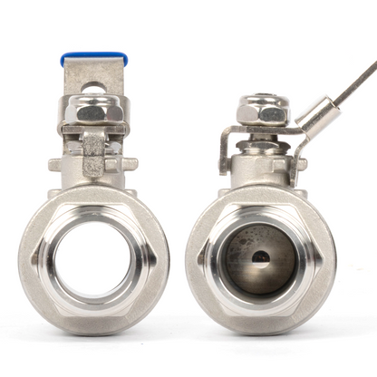 1" Ball Valve – Male x Female 316 Stainless Steel Heavy Duty, 1000WOG, Full Port with Anti-Misoperation Lock