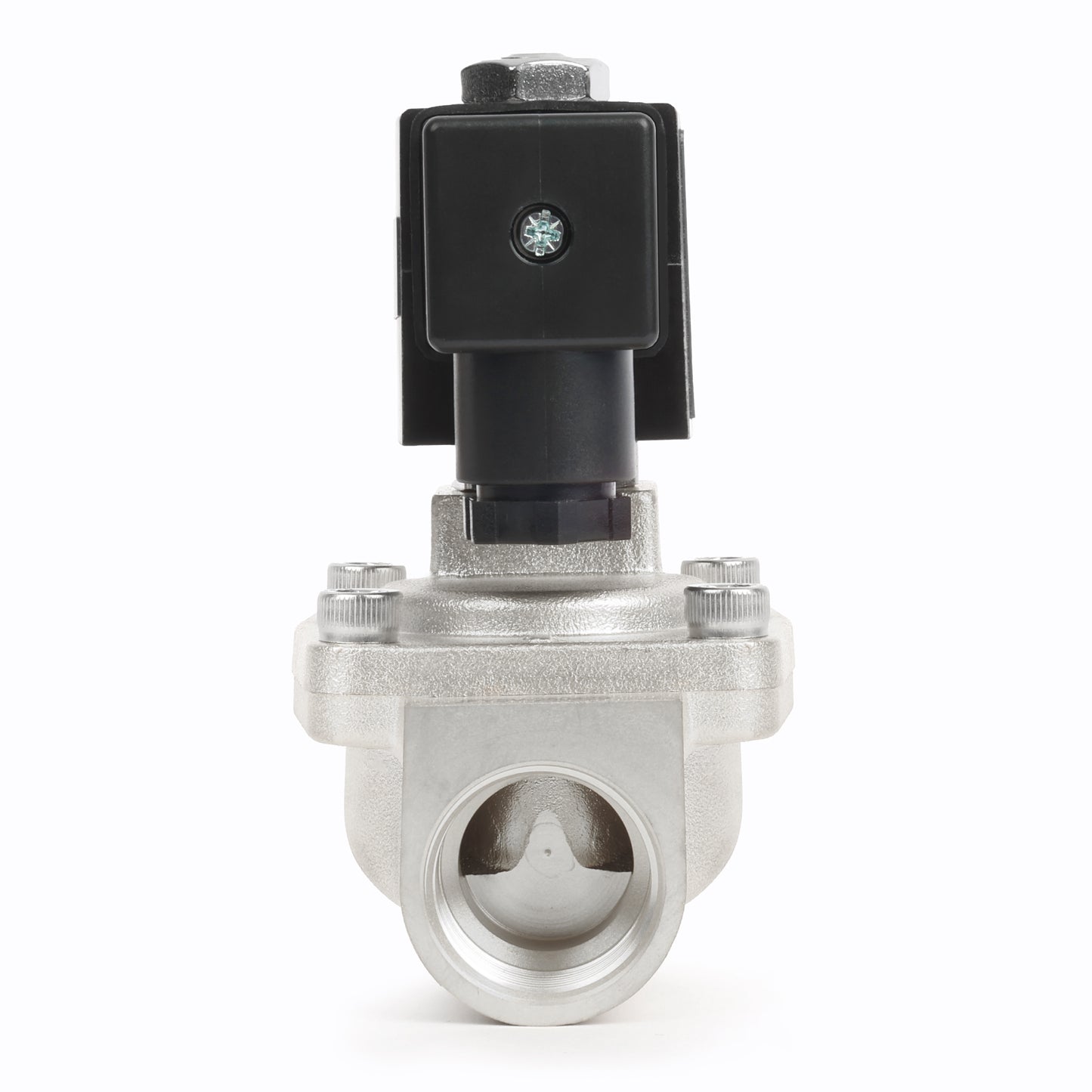 3/4" Stainless Steel  Solenoid Valve - 24V AC, Normally Closed, 4.4-232 PSI, VITON Seal