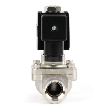 Ηλεκτρομαγνητική βαλβίδα από ανοξείδωτο χάλυβα 1/2" - 12V DC, Κανονικά κλειστή, 4.4-232 PSI, Στεγανοποίηση VITON