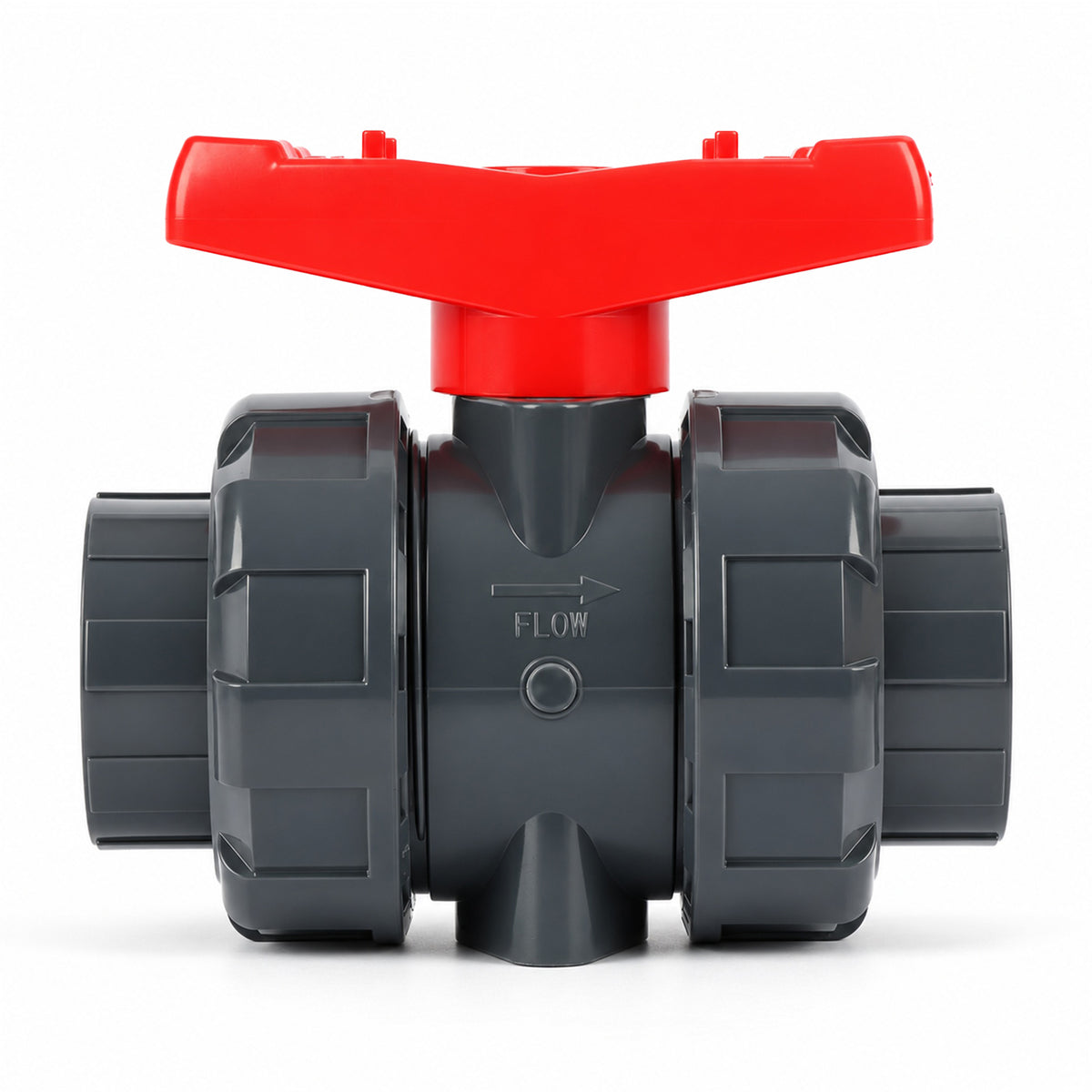 1-1/4" PVC True Union Ball Valve, Full Port, Slip Socket, Schedule 40 and 80 Compatible, 150 psi, PTFE Seat, EPDM O-Ring
