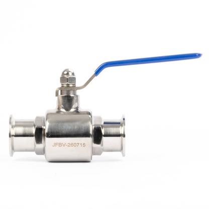 1-1/2" Tri Clamp Ball Valve 304 Stainless Steel (1-1/2" Tube OD) with 2 Silicone Gaskets