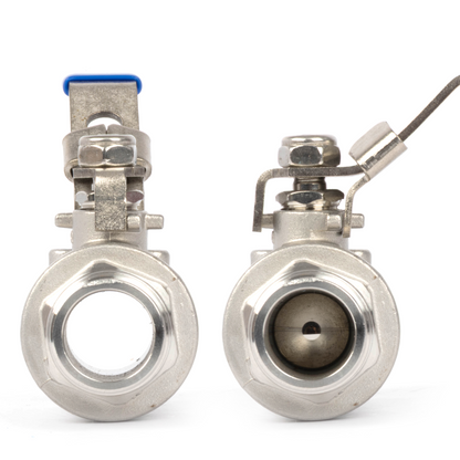 3/4" Ball Valve, Pack of 2 – Male x Female 304 Stainless Steel Heavy Duty, 1000WOG, Full Port with Anti-Misoperation Lock